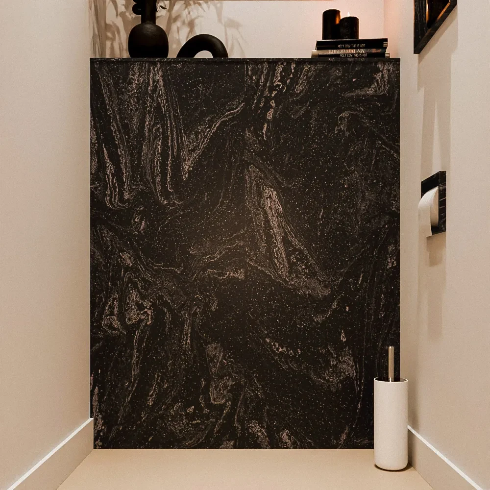 Mondiaz Hope toiletplaat solid surface 100x125cm lava niet voorgeboord