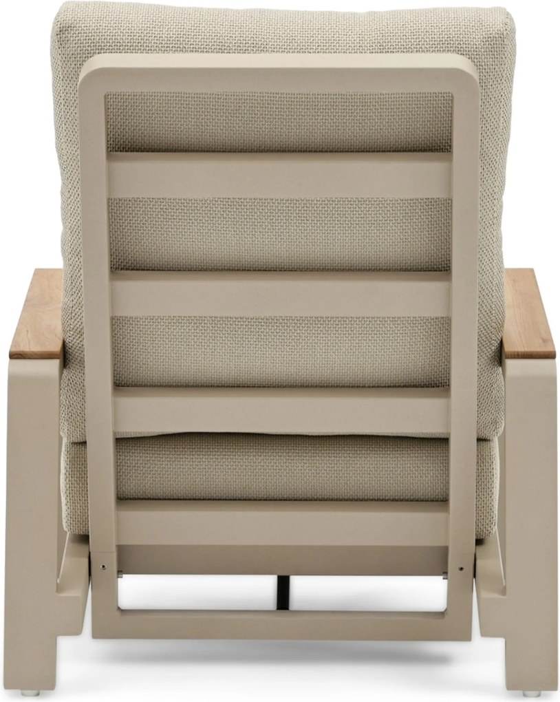 Stoel en Bank Loungeset 5 personen Aluminium Zand/Beige  Osmen Manly