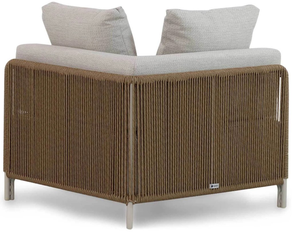 Hoek loungeset 6 personen Aluminium/rope Taupe Coco Colorado