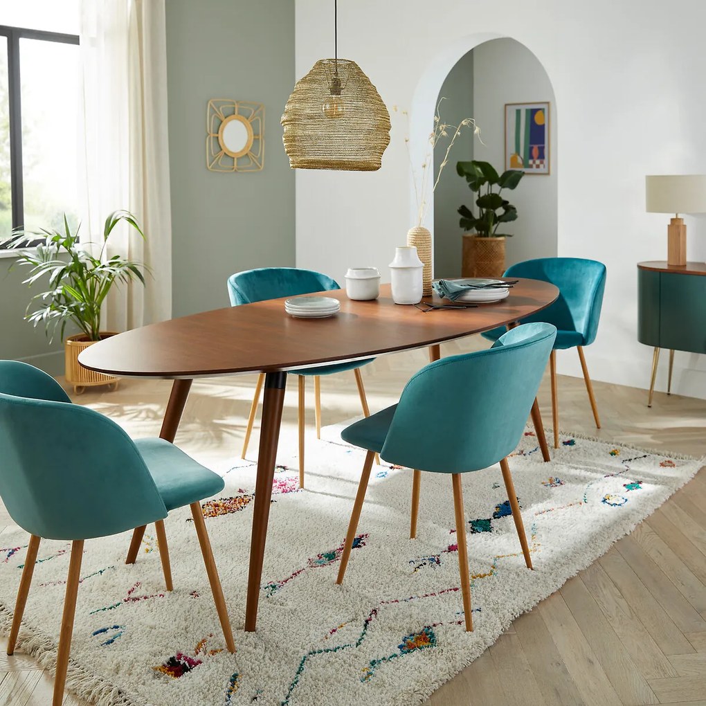 Eettafel, notenhout, 8 personen, WATFORD