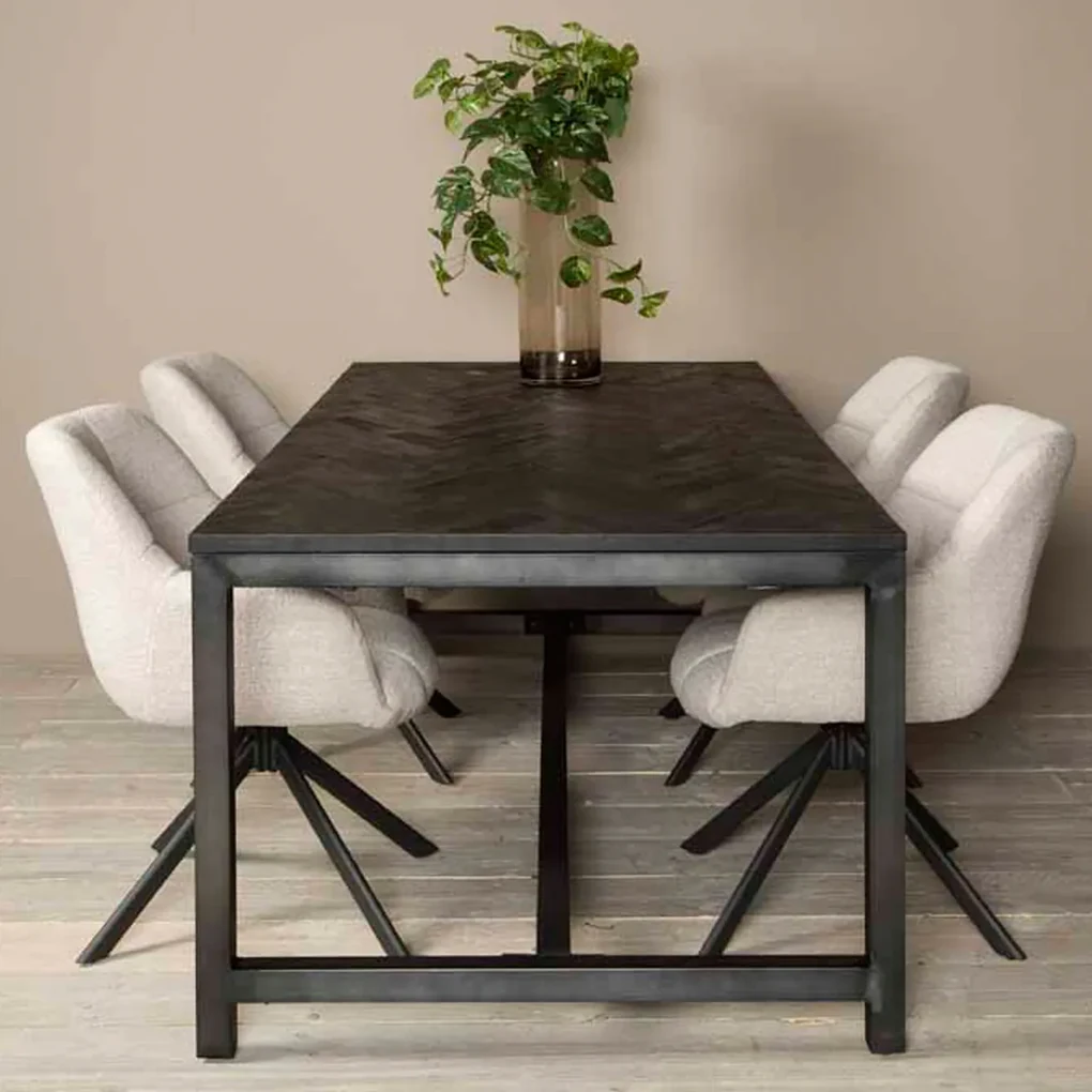 Tower Living Vissengraat Eettafel 240 Ziano - 240 X 100cm.