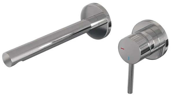 BRAUER Stripe Inbouw Wastafelmengkraan - rechte uitloop en rozetten - model A1 - chroom 5-CE-331