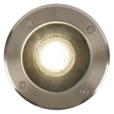 Smart buiten grondspot RVS incl. WiFi GU10 IP65 - Delux