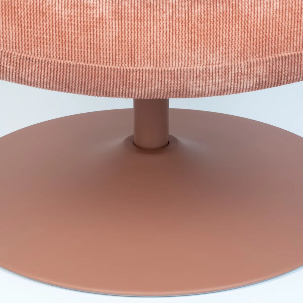 Zuiver Bubba Roze Draaifauteuil Retro Design