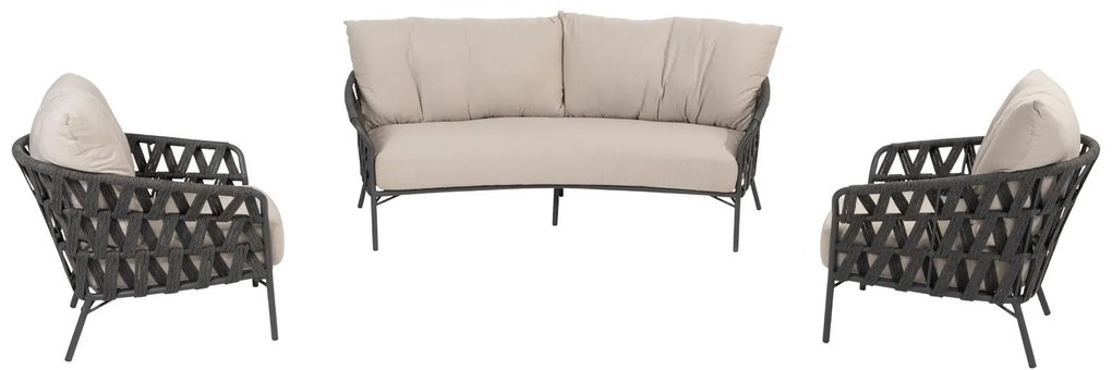 Taste by 4 Seasons Albareto loungeset SALE  Loungeset    antraciet weerbestendig