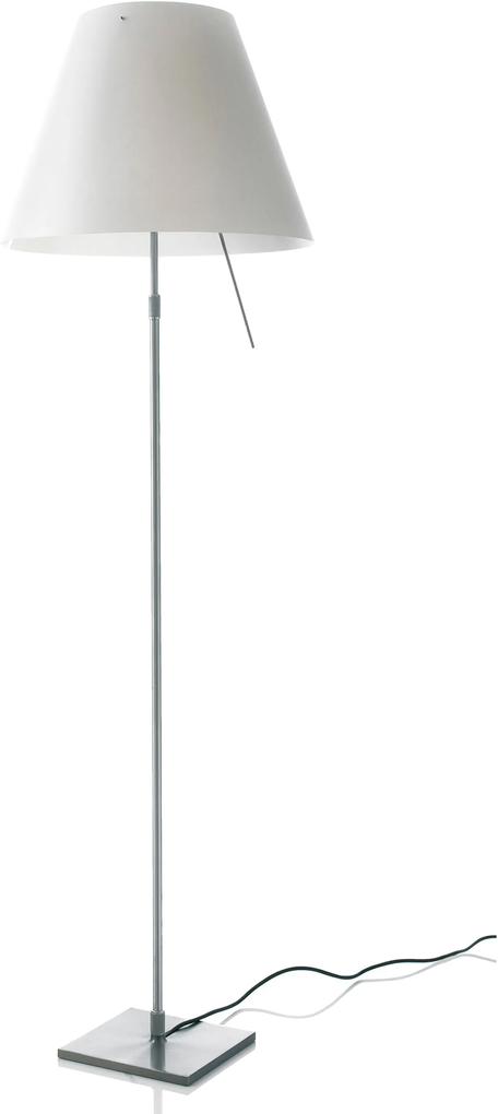 Luceplan Costanza vloerlamp LED telescopisch met aan-/uitschakelaar aluminium