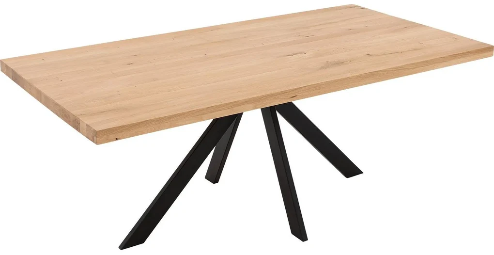 Goossens Eettafel Blade, Strak blad 200 x 100 cm 6 cm dik
