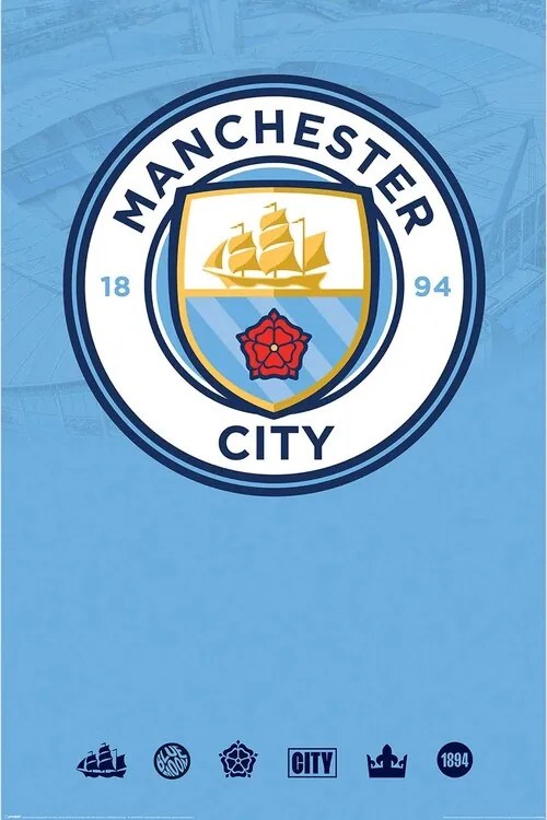 Poster Manchester City - Club Crest