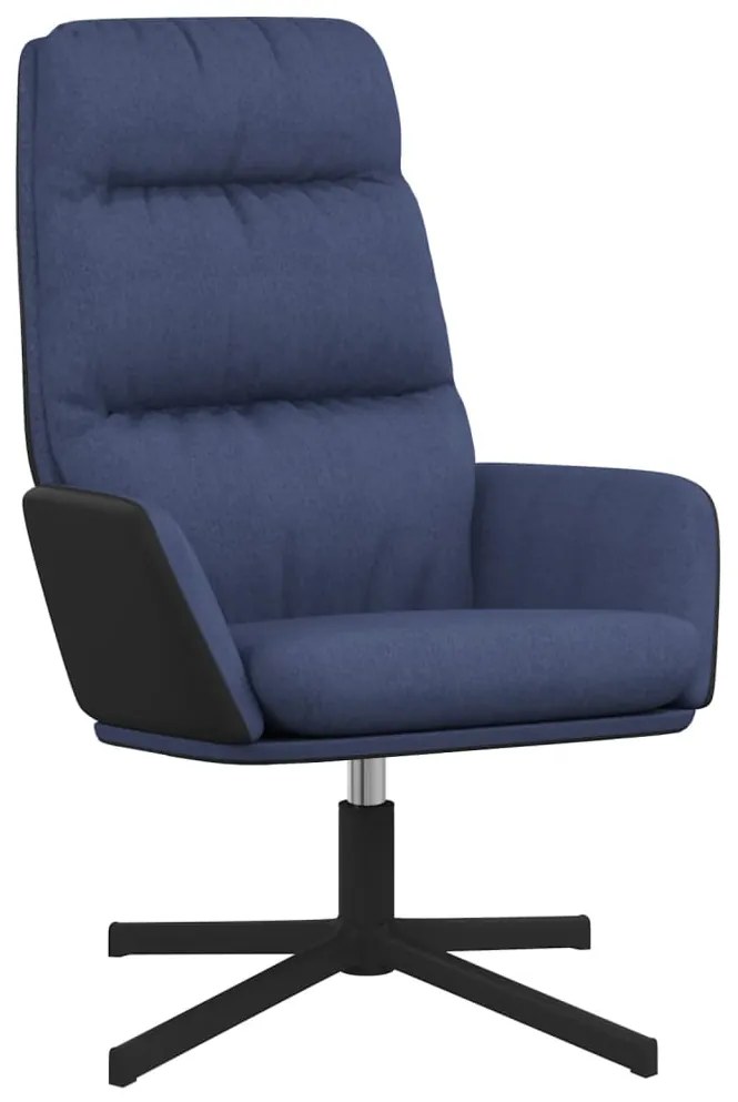 vidaXL Relaxstoel stof blauw