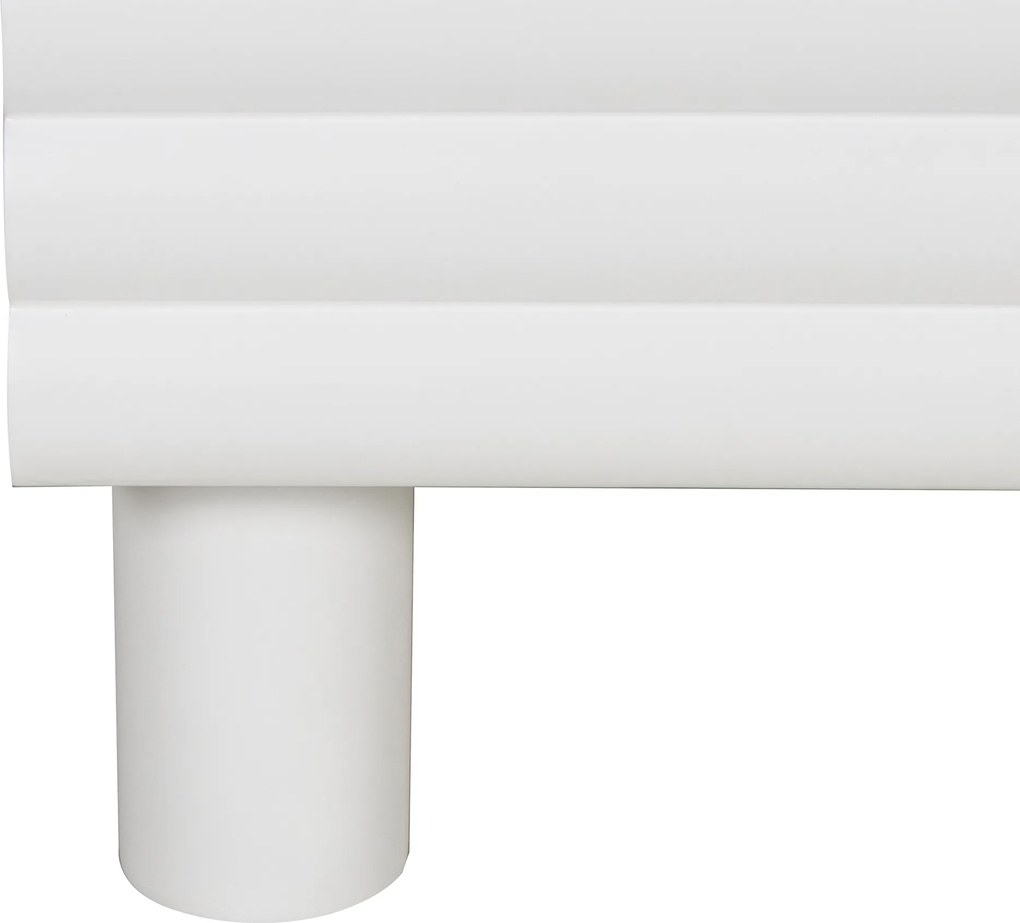 Mat Wit Dressoir Met Strepen 150 Cm - 150x40x75cm.