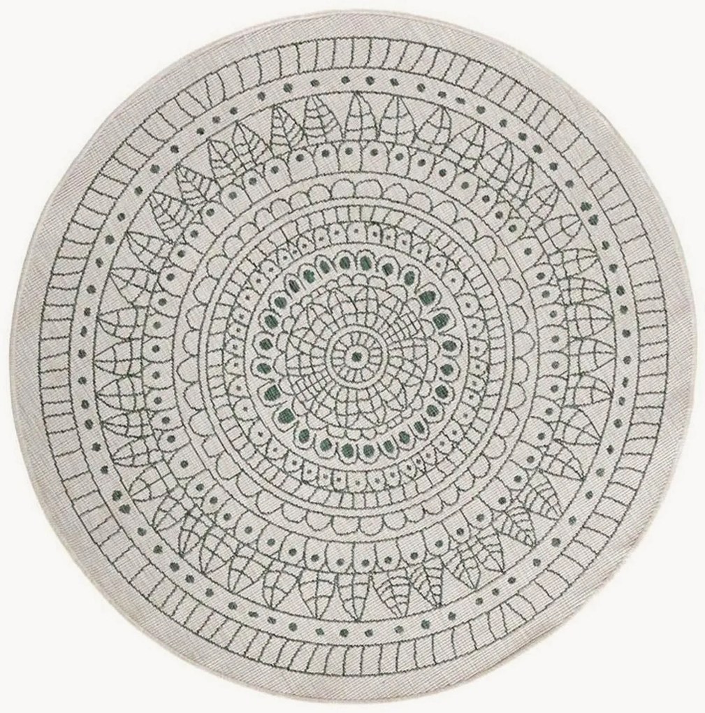 Rond dubbelzijdig in- & outdoor vloerkleed Porto