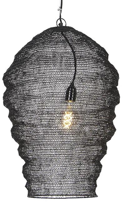 Eettafel / Eetkamer Oosterse hanglamp zwart - NidumOosters E27 Binnenverlichting Lamp