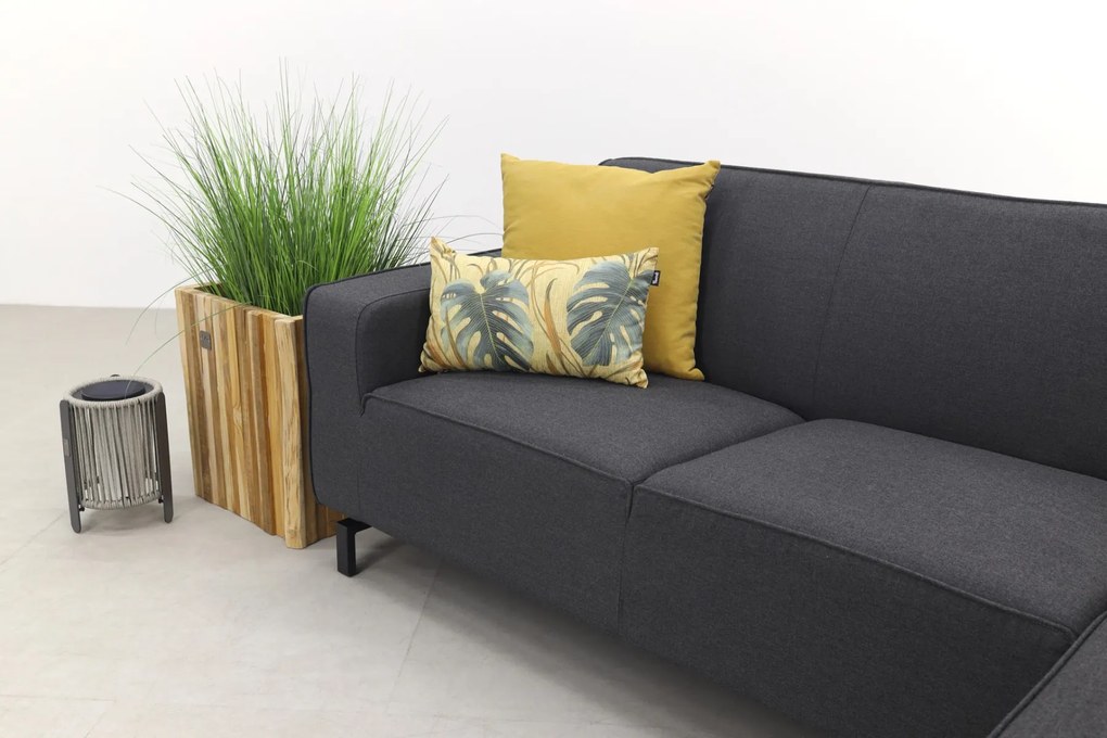 Boavista Sunbrella loungebank chaise longue - Sooty - 2-delig - links