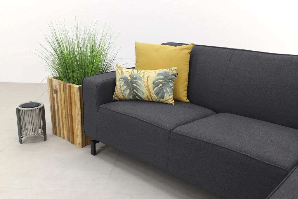 Boavista Sunbrella loungebank chaise longue - Sooty - 2-delig - links