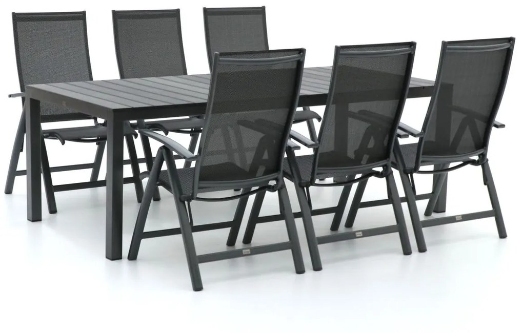 Bellagio Elegance/Fidenza 220cm dining tuinset 7-delig verstelbaar