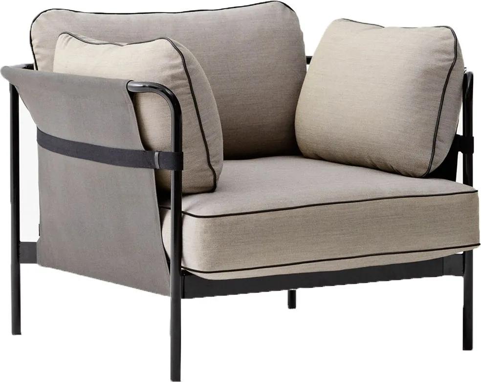 Hay Can fauteuil frame zwart buitenkant grijs Surface 420