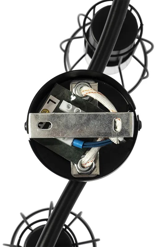 Moderne plafondspot zwart 86 cm 4-lichts - Botu