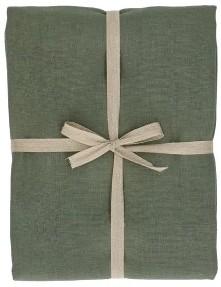 Tafelkleed extra lang, linnen, groengrijs, 137 x 350 cm