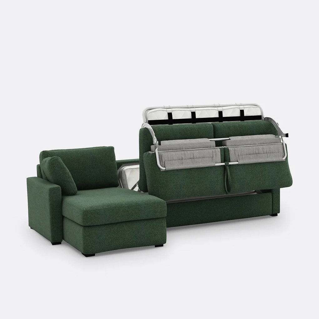 Hoekbank, omvormbaar, 4-zit, polyester, Comfort Bultex®, TIMOR