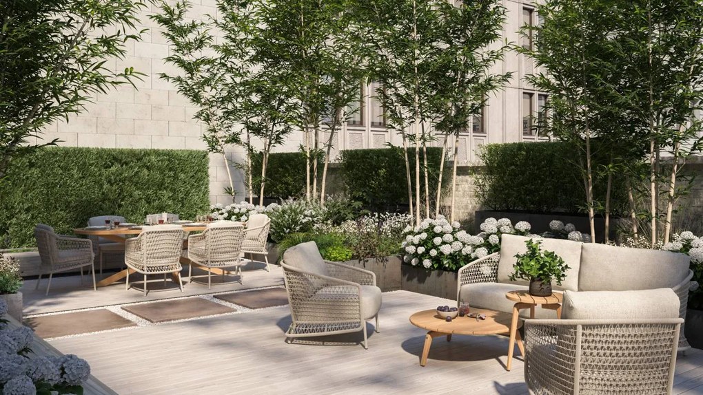 4 Seasons Outdoor Puccini tuinset met Prado tafel ovaal blad 240 cm * Sale * Tuinset beige weerbestendig