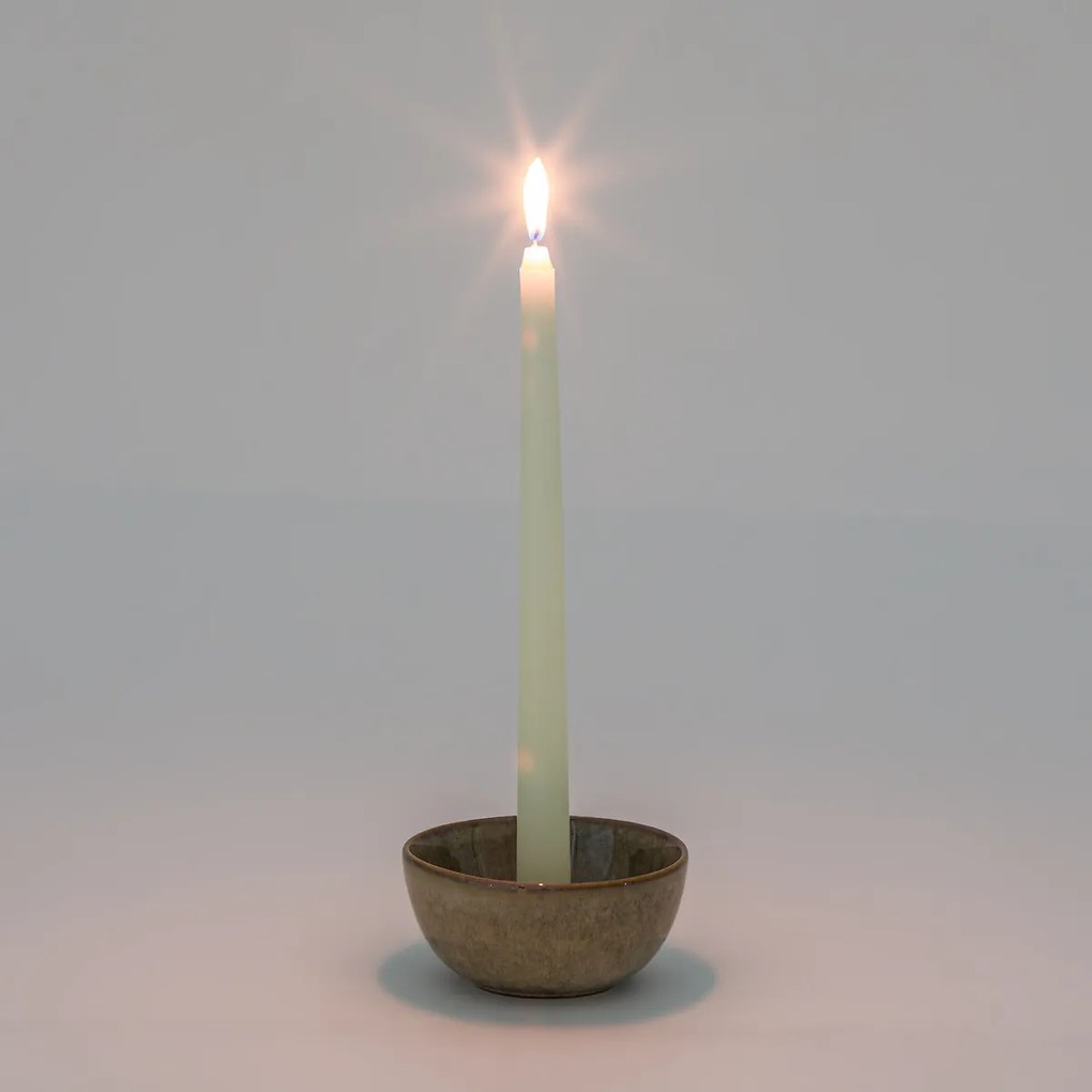 Set van 12 gladde kaarsen H25 cm, Caspar