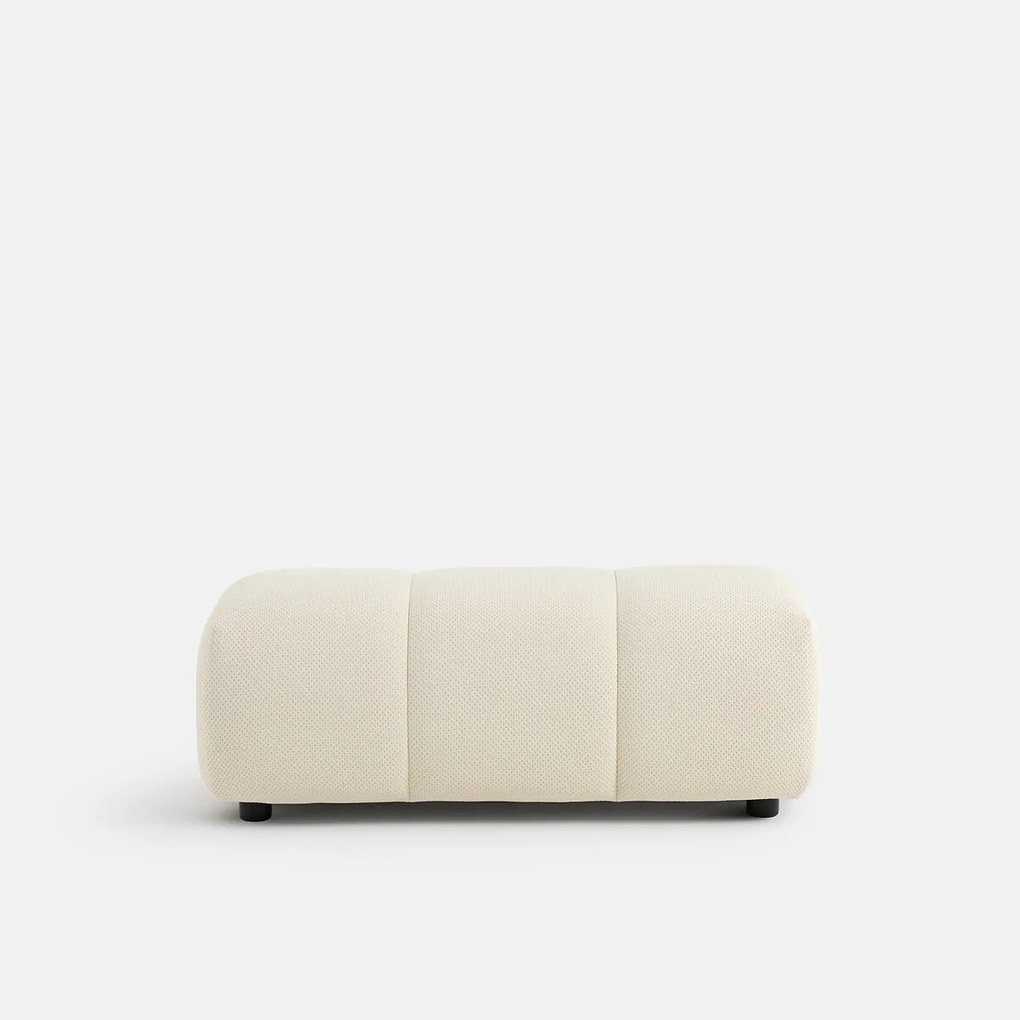 XL poef, in gewatteerde stof, lengte 109 cm, NURIA