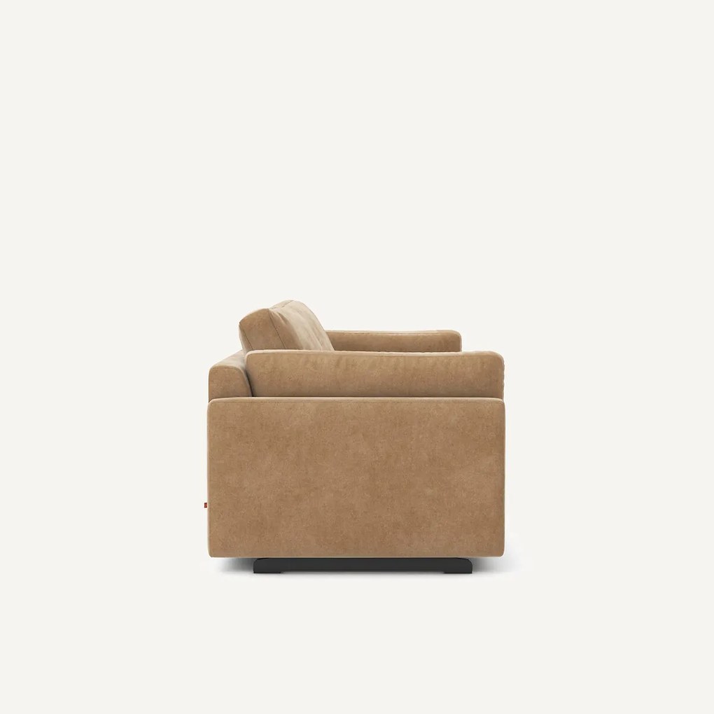 Slaapbank in stonewashed fluweel, CESAR