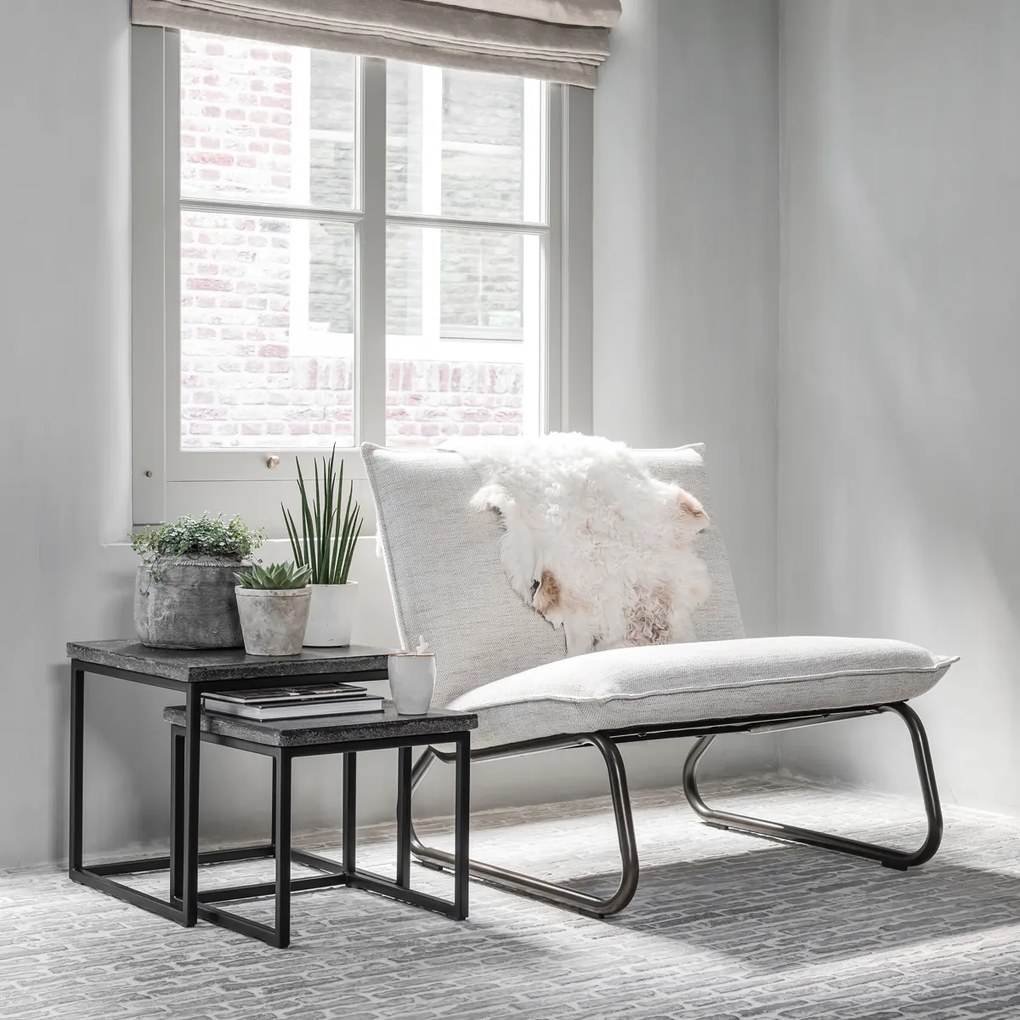 Must Living Mont Blanc Bijzettafelset Basalt - 48 X 45cm.