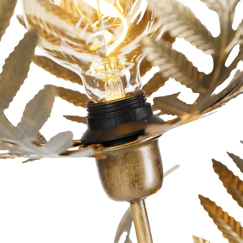 Vintage vloerlamp goud 182cm 3-lichts - Botanica Retro E27 Binnenverlichting Lamp