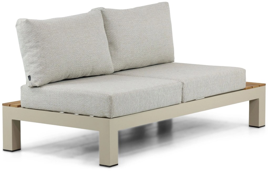 Loungeset 5 personen Aluminium/Teak Taupe Lifestyle Garden Furniture Vittoria
