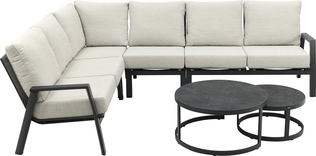 Lagos/Rhodos loungeset - hoekbank - links & rechts