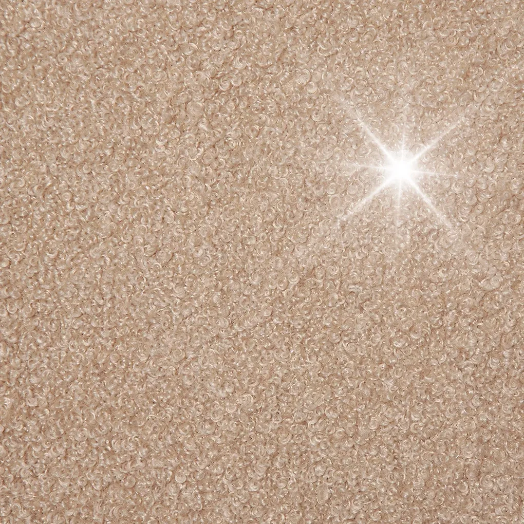 Dan-Form Orbit Fauteuil Met Hoge Rugleuning Boucle Frosted Almond Shimmer