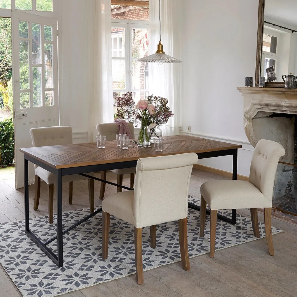 Set van 2 stoelen met gecapitonneerde rugleuning, Adélia