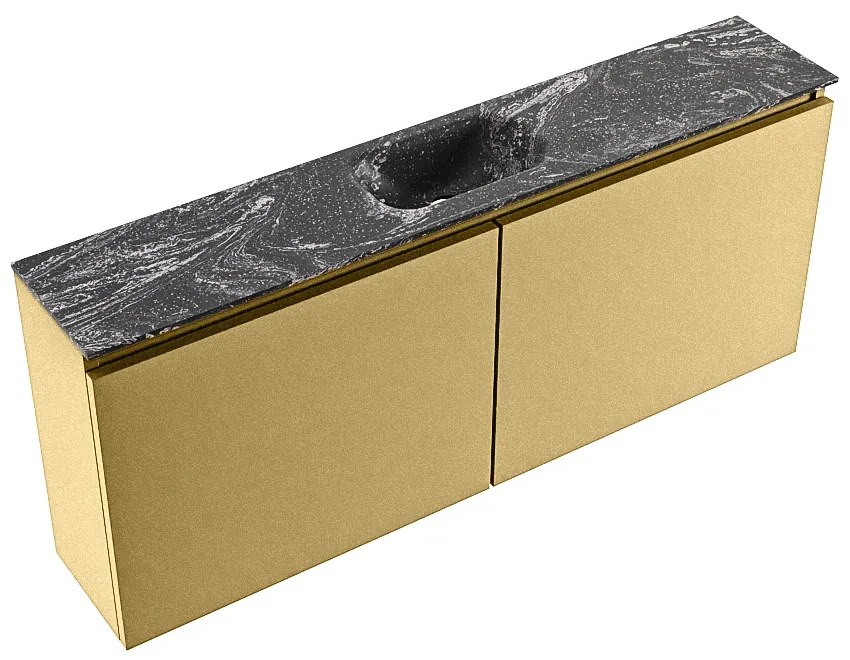 Mondiaz Ture DLux toiletmeubel 120cm oro met wastafel lava midden zonder kraangat