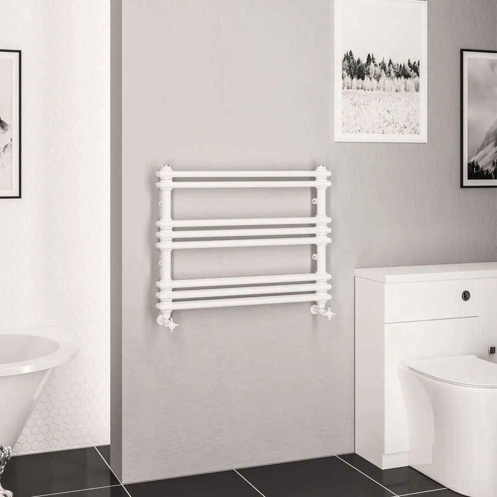 Eastbrook Imperia 2 koloms handdoekradiator 80x60cm 623W wit glans