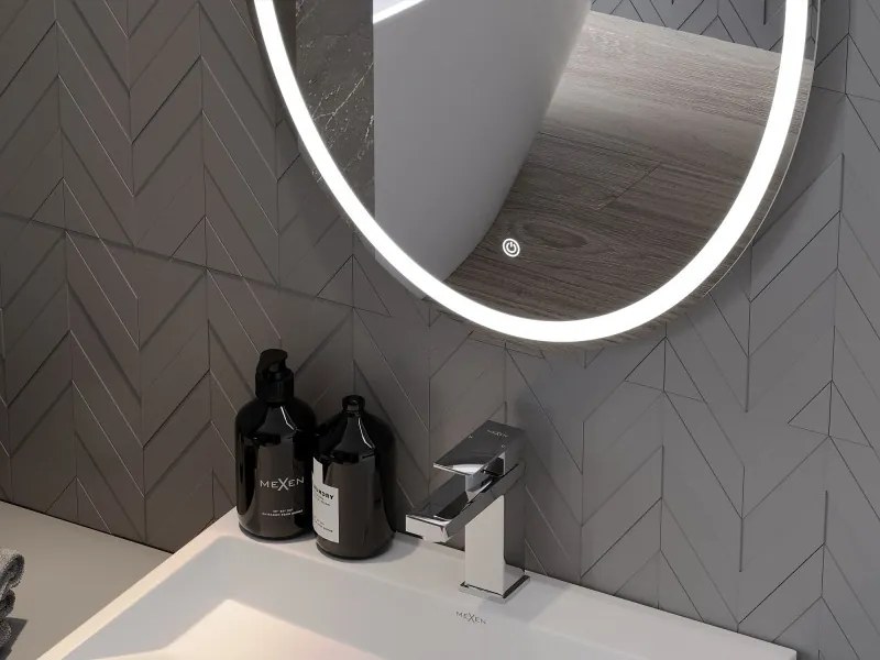 Mexen Elz badkamerspiegel verlicht 50 x 70 cm, LED 6000K, anti-condens - 9802-050-070-611-00