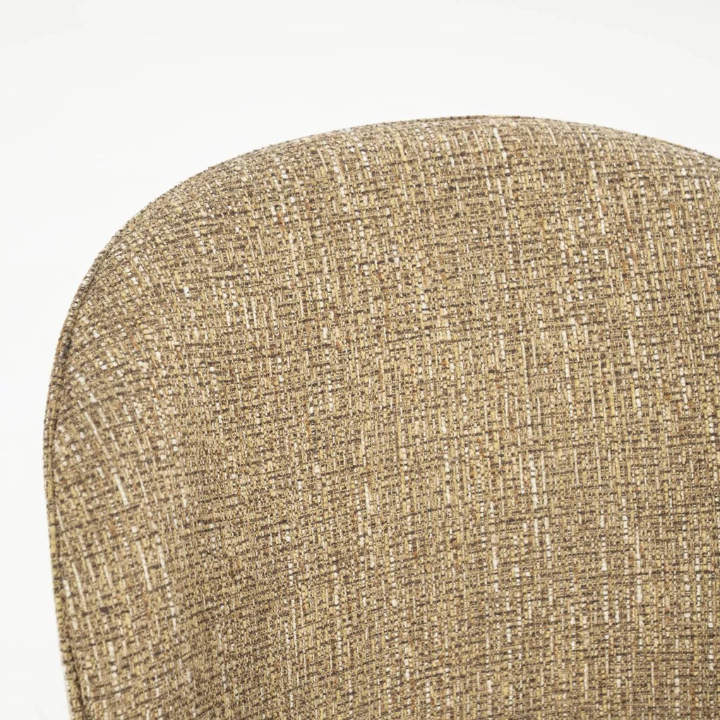 Eleonora Molly Draaibare Eetkamerstoel Mosterd Met Beige Poten