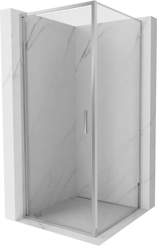 Mexen Exo scharnierde douchecabine 85 x 85 cm, transparant, chroom - 817-085-085-01-00