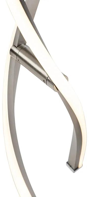 Design vloerlamp staal incl. LED en dimmer - Paulina Modern, Design Draadlamp Binnenverlichting Lamp