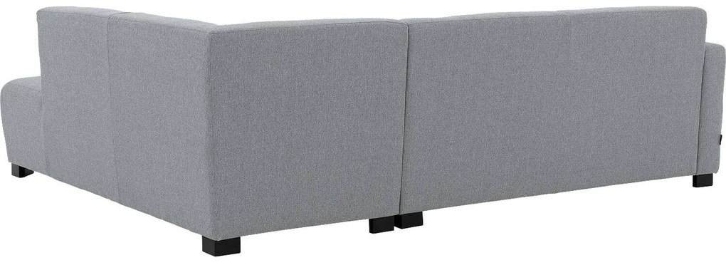 Goossens  My Style lichtgrijs, stof, 2,5-zits, stijlvol landelijk met chaise longue rechts