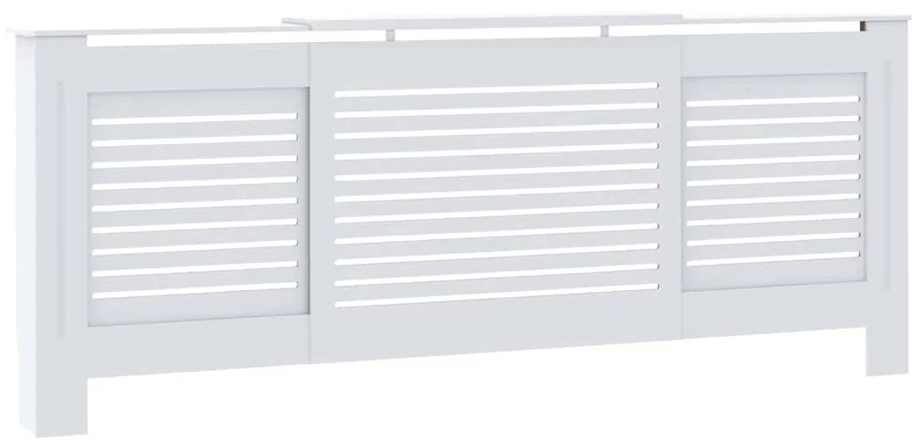vidaXL Radiatorombouw 205 cm MDF wit