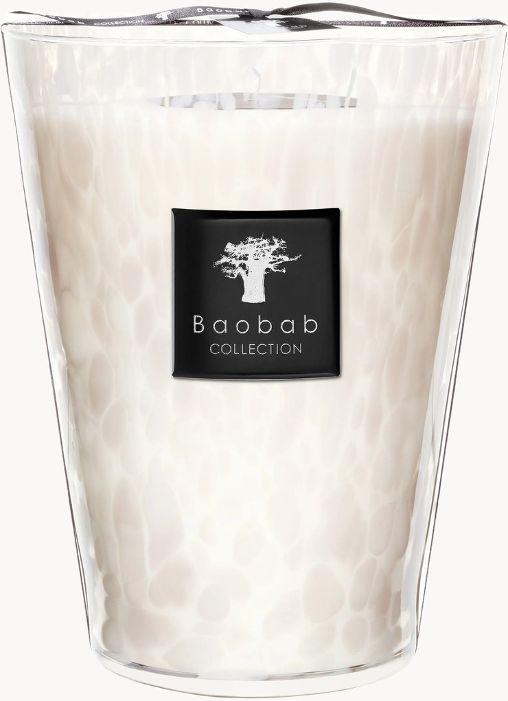 Geurkaars White Pearls (orchidee, fresia, muskus)