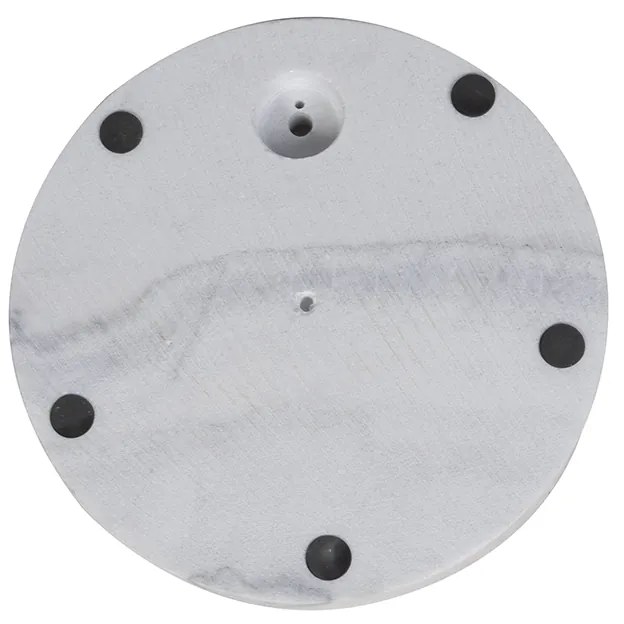 Voet wit marmer - Sixties Marmo rond Binnenverlichting Lamp