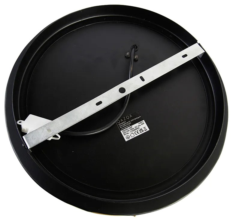 Industriële plafondlamp zwart met goud 35 cm - Barril