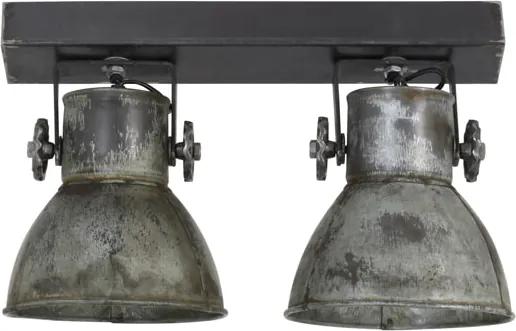 Light & Living Hanglamp 'Elay' 2-Lamps, vintage zilver