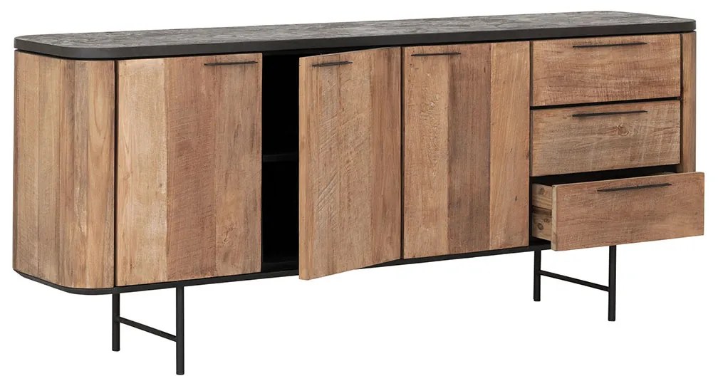 DTP Home Soho Dressoir Met Ronde Hoeken 200 Cm - 200x45x85cm.