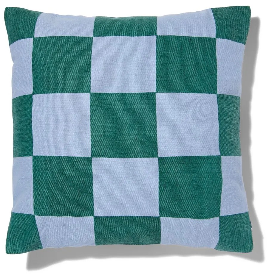 HEMA Kussenhoes Katoen Met Blokken 50x50 Groen (groen)