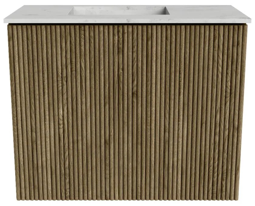 Mondiaz Joya DLux 50cm toiletmeubel dusk met wastafel faye links 1 kraangat opalo