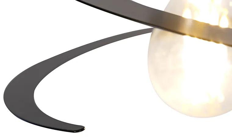 Design hanglamp 2-lichts met spiraal kap 20 cm - Scroll Design, Modern E27 rond Binnenverlichting Lamp