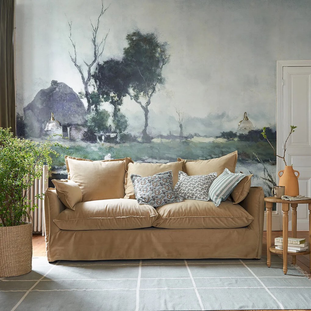 Sofa voor 2, 3, 4 of 5 personen, met afneembare hoezen, in fluweel, ODNA